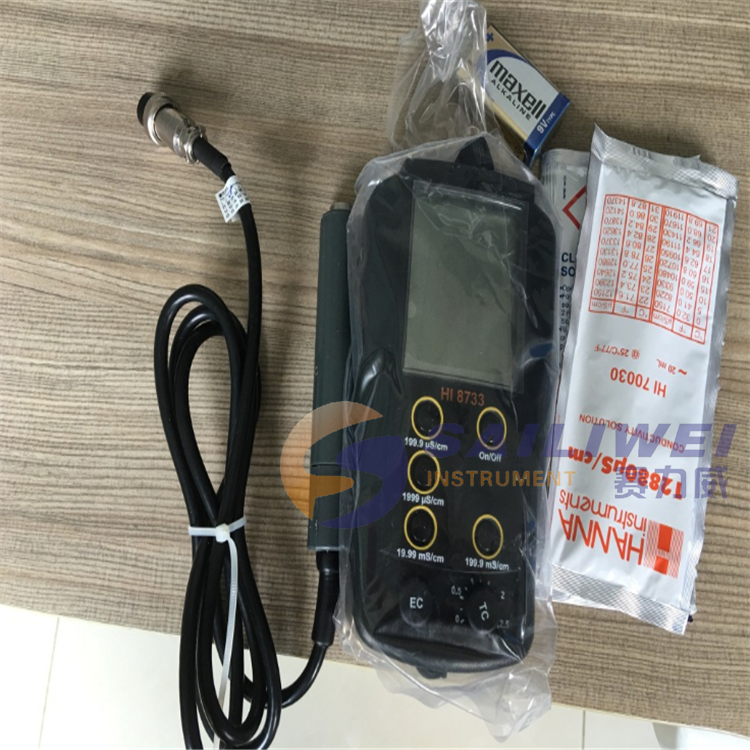 哈纳hi8733温度补偿功能电导率ec测定仪 自动温度补偿